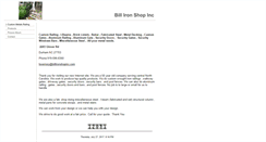 Desktop Screenshot of billironshopinc.com